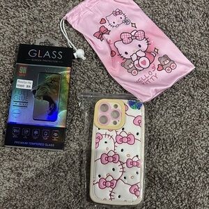 Hello Kitty Pink and White Screen Protector for Cell Phones